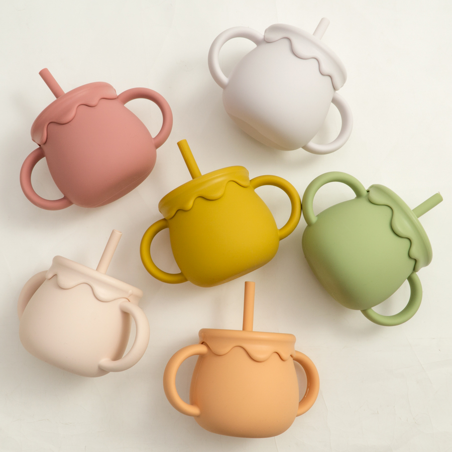 Baby Food Nan - ベビー授乳カップポータブルドリンクウェアシッピーカップ固形食品容器スナックカップ幼児学習カップ新生児用品