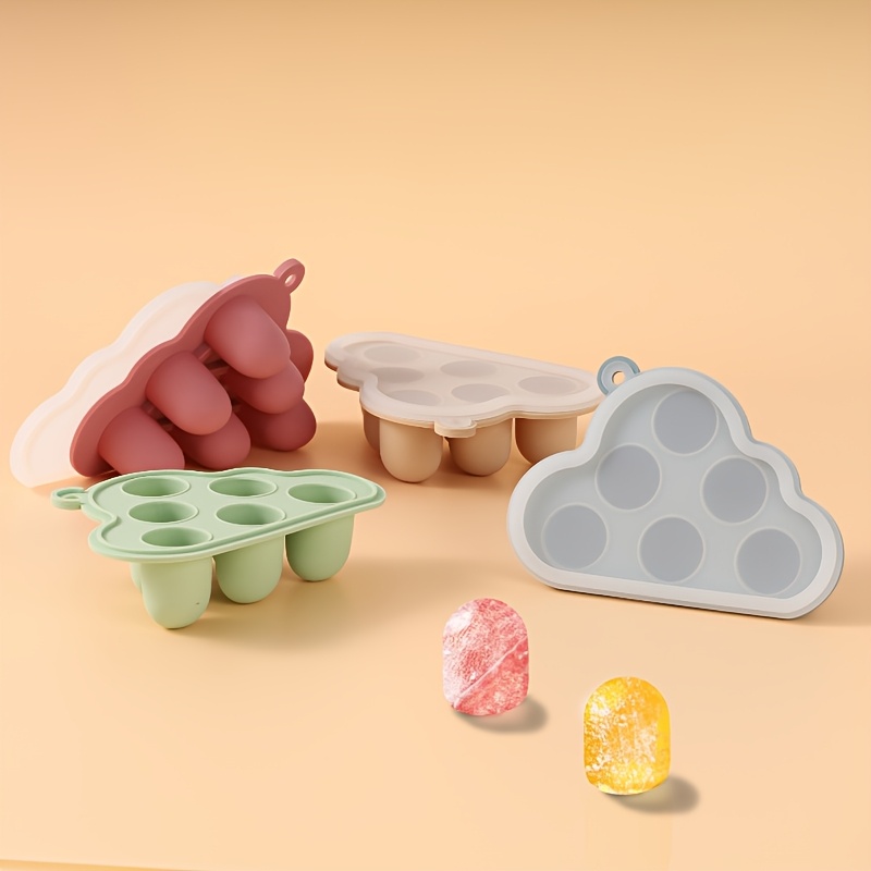 Baby Food Nan - 2 個/1 個ミニベビー果物野菜冷凍庫型蓋付き、フルーツフィーダー用シリコンフードトレイ、母乳歯が生える給餌トレイ