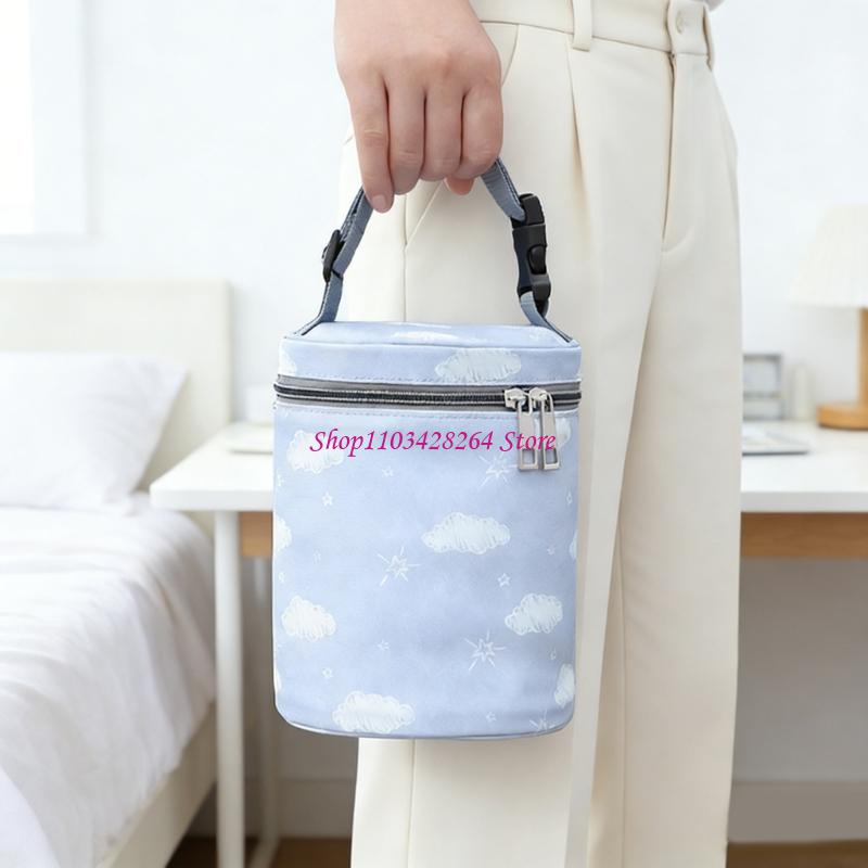 Baby Food Storage - 漫画のプリント絶縁ボトルホルダースリーブ幼児用ポリエステル生地ウォーキングや通勤中に持ち運びが簡単