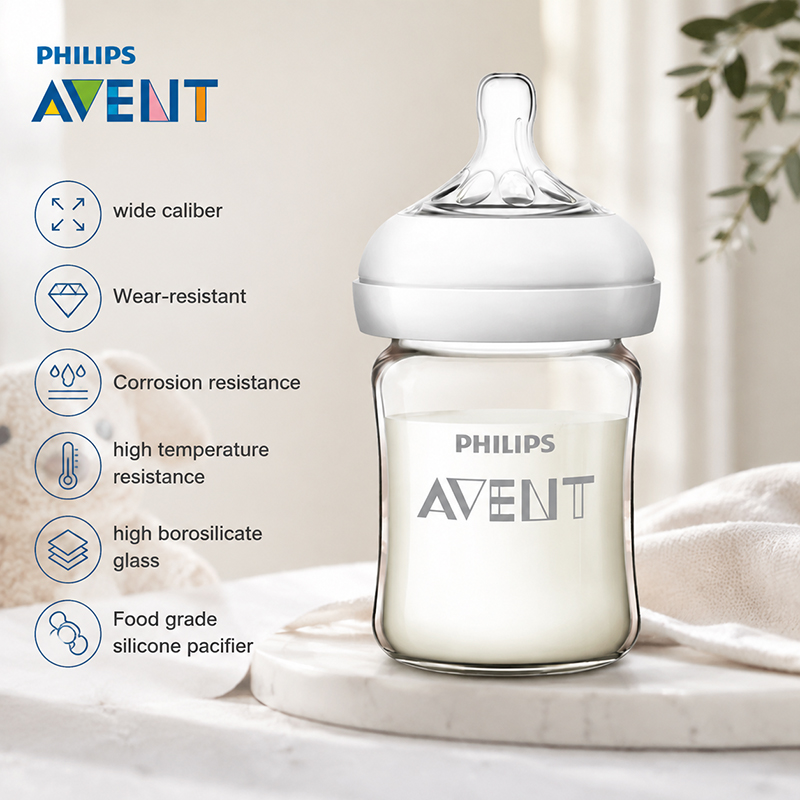 Baby Food Glass Containers - アヴェント新生児哺乳瓶 SCF678 125 ミリリットル/160 ミリリットルベビーガラスボトル新生児授乳用品 BPA