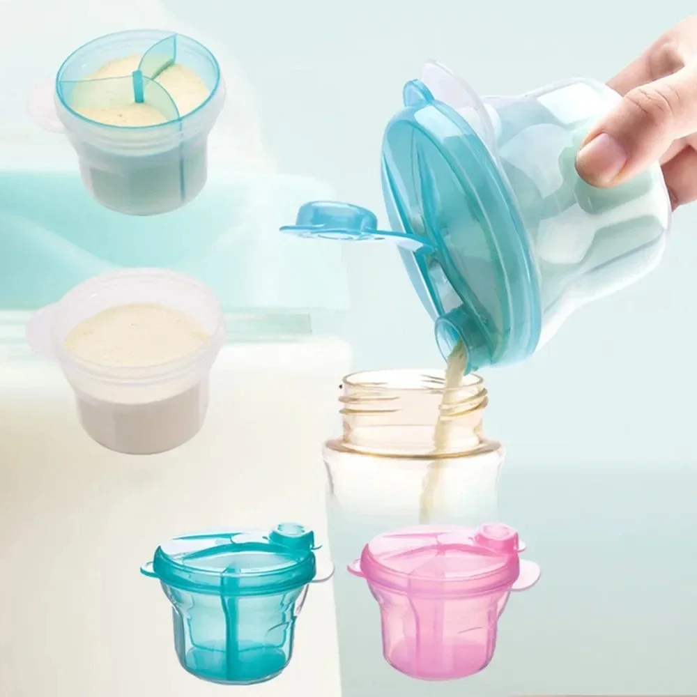 Baby Food Nan - 乳児用粉ミルク用 3 グリッド ポータブル フォーミュラ ディスペンサー、ビスフェノール