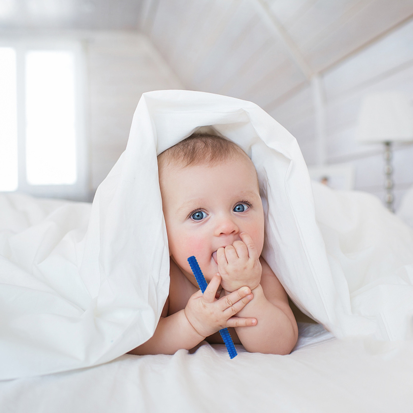 Baby Food Product - 3個入り食品グレードシリコン製ベビー歯固め、歯が生える際の不快感を和らげ、柔軟な中空デザインで歯茎に優しい