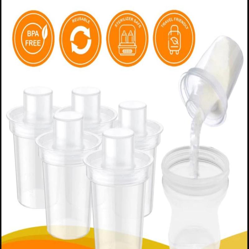 Baby Food Storage - 6PPC 80ML ベビーミルクパウダーディスペンサー ポータブルベビーフード収納ボックス ベビーディスペンサー 計量済みパウダーボックス