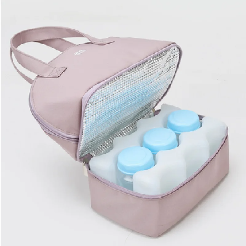 Baby Food Zip Lock Bag - 断熱バッグミルクストレージ母乳ミルク断熱搾乳器マタニティクーラー二重層新鮮な保存バッグ