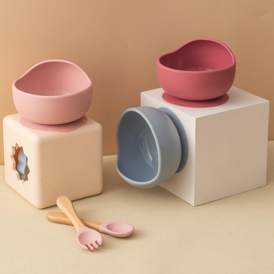 3 個ベビーシリコーンディナーセット食品グレードの食器セット - Baby Food Dinner のレビューと価格