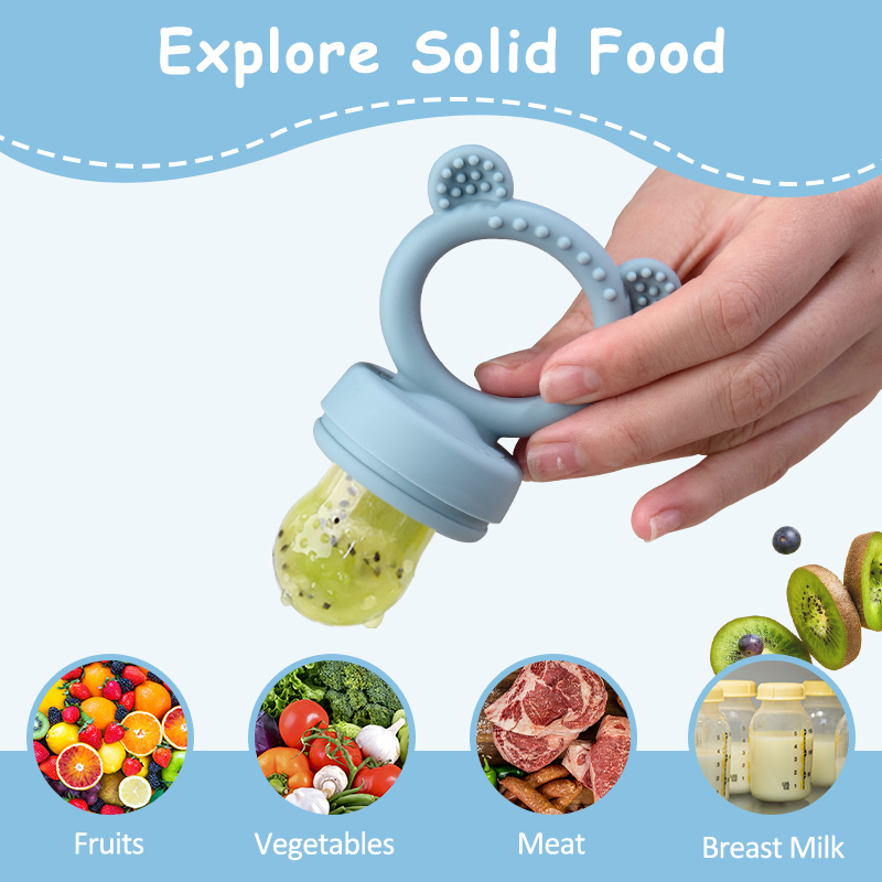 シリコン製クマ型ベビーフルーツフィーダー、新鮮な果物用乳首型 - Baby Food Feeder のレビューと価格