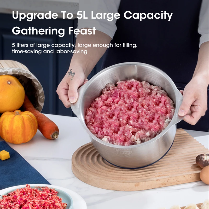 5L電動ミートグラインダー 304ステンレス製フードクラッシ - Baby Food Processor のレビューと価格
