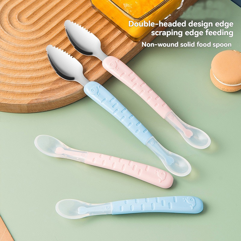 ベビーフードスクレーパースプーン - デュアルヘッドアップル - Baby Food Apple のレビューと価格