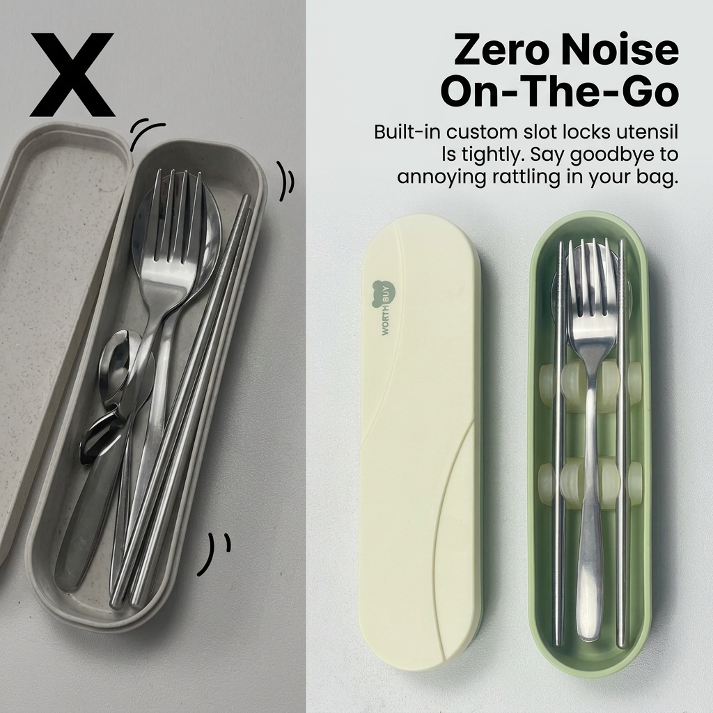 携帯用カトラリーセット ステンレス製食器 フォークとスプーン - Weaning Spoon Set のレビューと価格