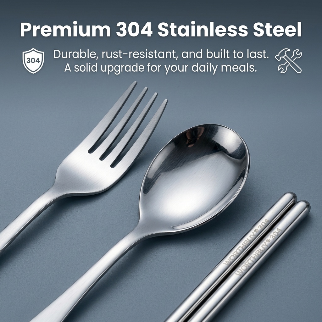 携帯用カトラリーセット ステンレス製食器 フォークとスプーン - Weaning Spoon Set のレビューと価格