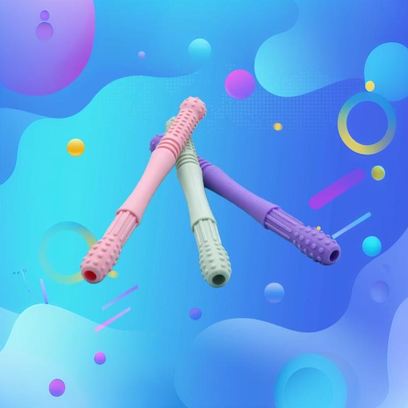 食品グレードの子供用噛みチューブ、言語療法用歯マッサージャー - Baby Food Youtube のレビューと価格