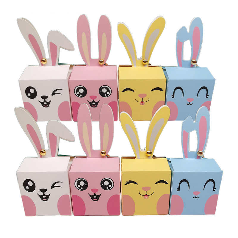 12/24 個漫画ウサギのキャンディボックスハッピーイースタ - Baby Food Storage のレビューと価格