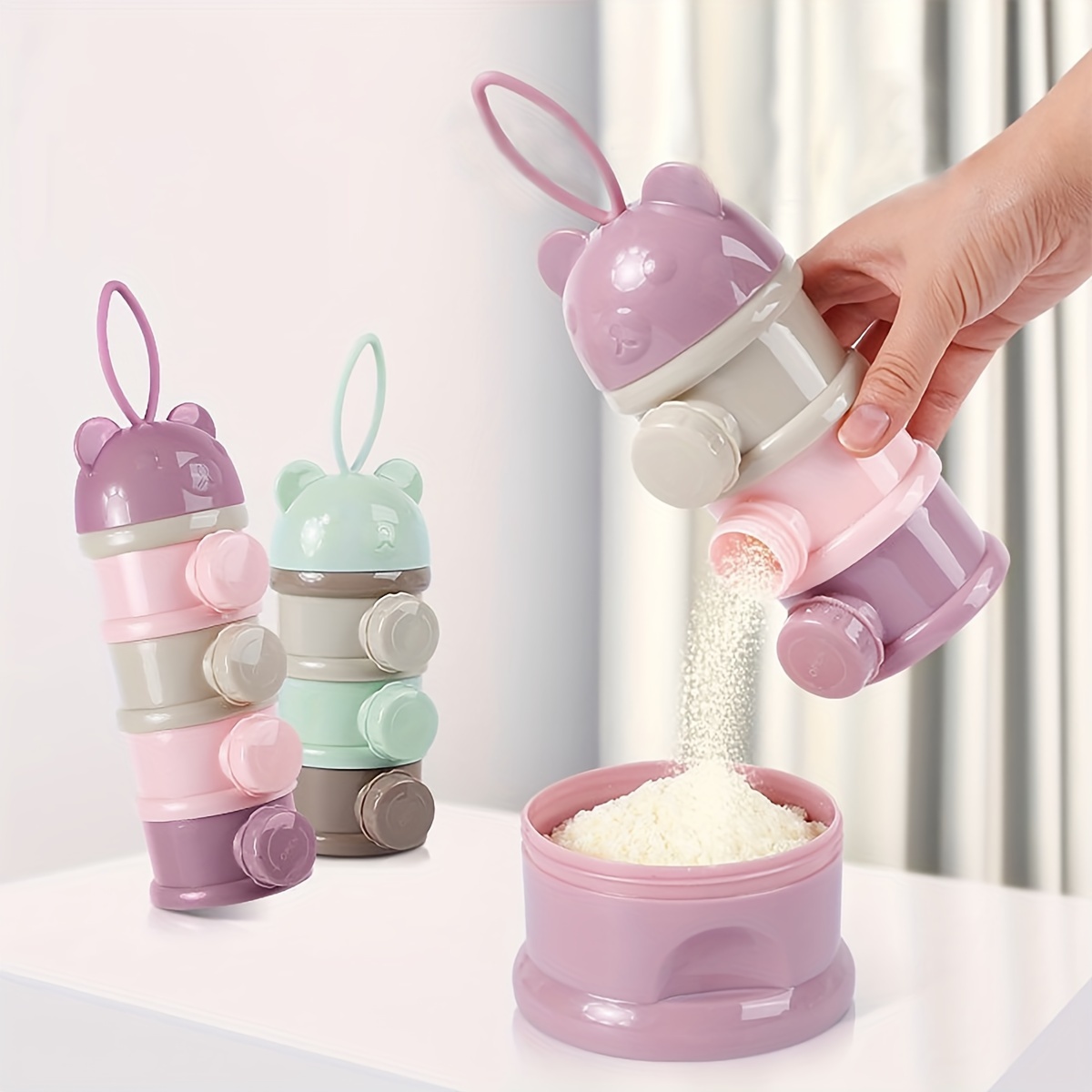 ストラップ付き大容量ベビーミルクパウダーコンテナ、ベビーフォ - Baby Food Nan のレビューと価格