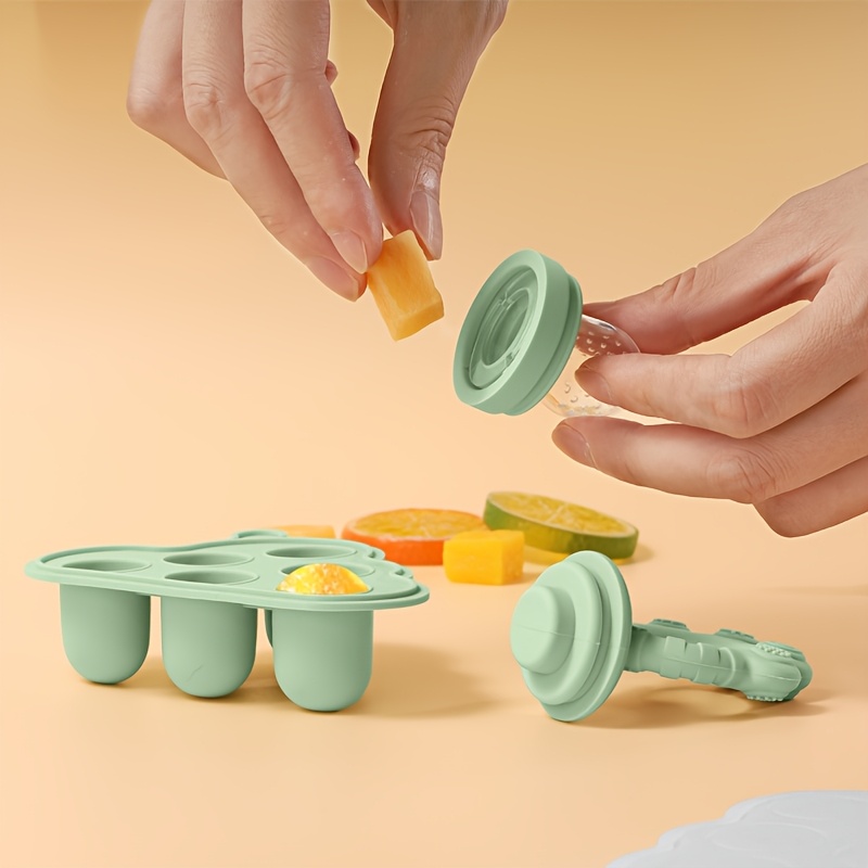 2 個/1 個ミニベビー果物野菜冷凍庫型蓋付き、フルーツフィ - Baby Food Nan のレビューと価格