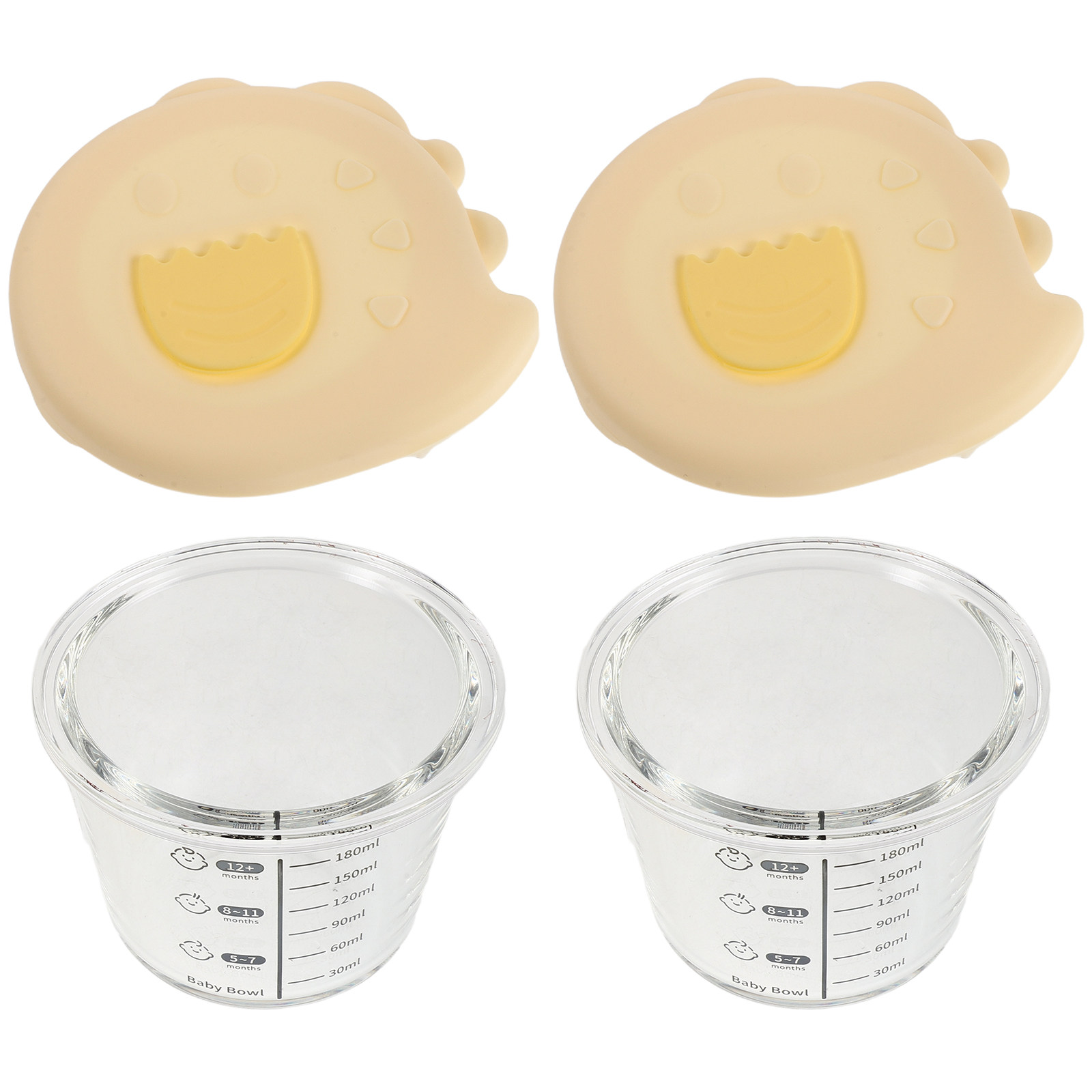 2個入りガラス製ベビーフード保存容器 230ml 密閉型 電 - Baby Food Glass Containers のレビューと価格