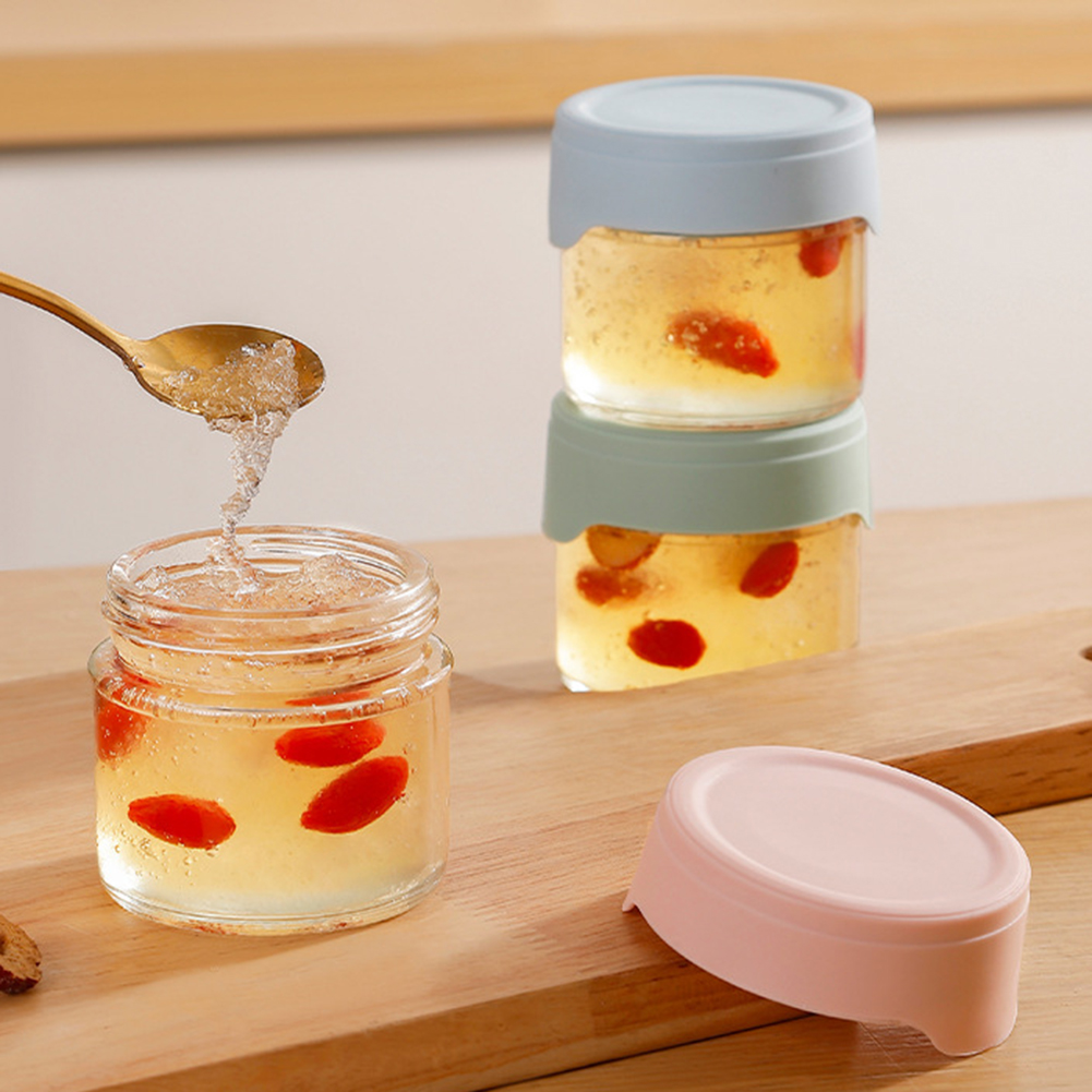 電子レンジ対応食品容器、収納トレイ付きガラスベビーフードジャ - Baby Food Glass Containers のレビューと価格