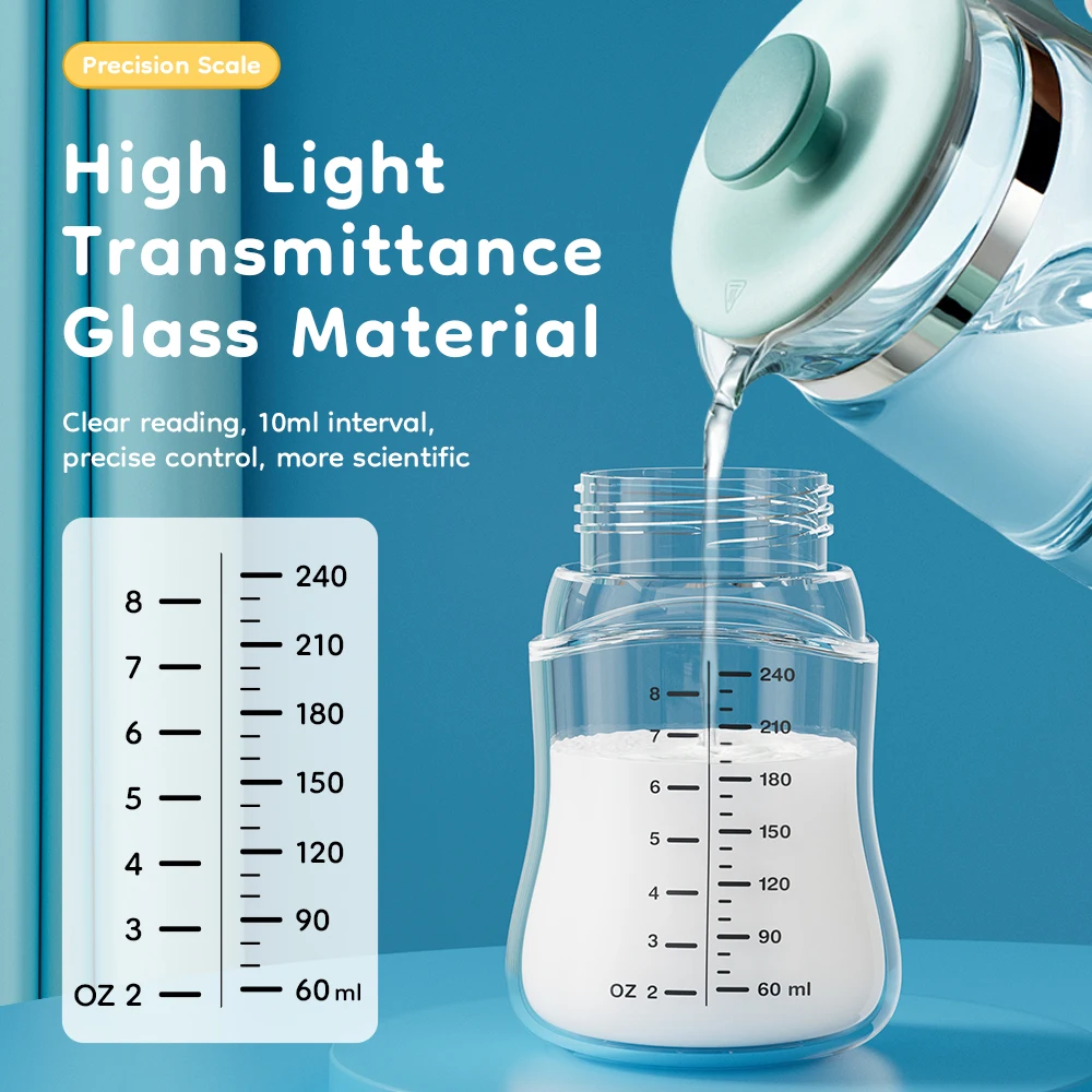 新生児用哺乳瓶 80/160/240ml 高ホウケイ酸ガラス - Baby Food Glass Containers のレビューと価格