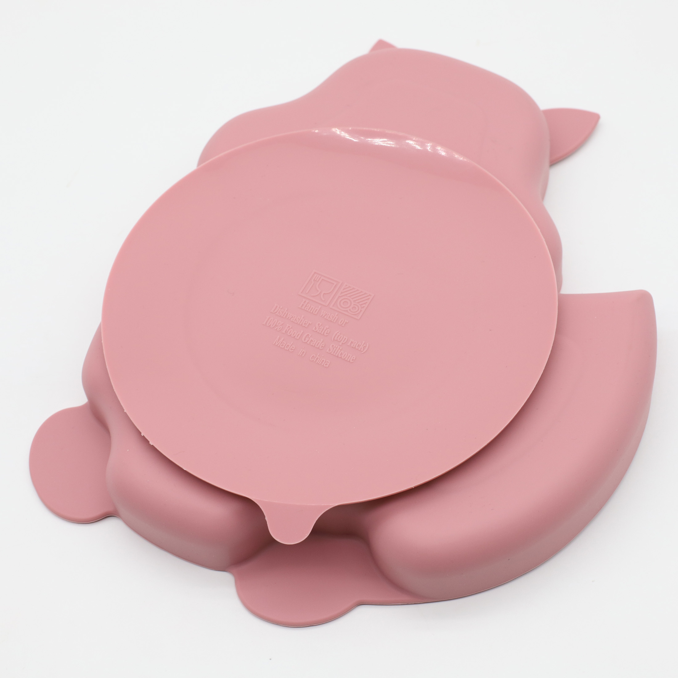 シリコーンディナープレート、強力な吸引、スプーンフォーク、赤 - Baby Food Dinner のレビューと価格
