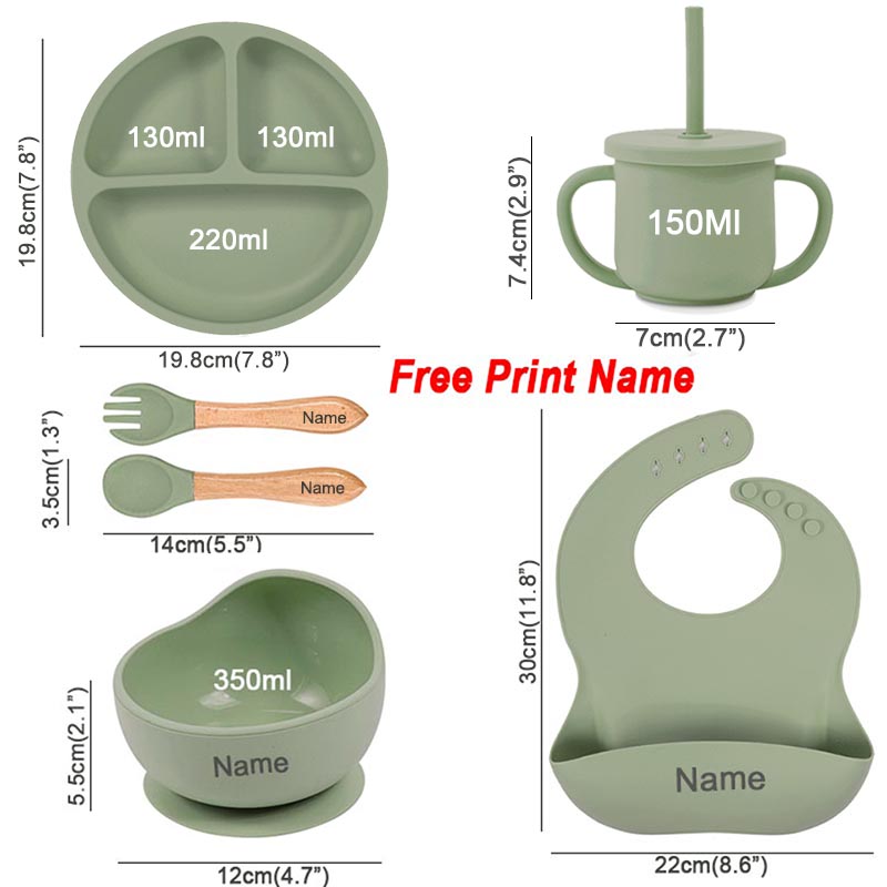 赤ちゃん用シリコンカップ,子供用食器,カスタマイズ可能な名前 - Baby Food Table のレビューと価格