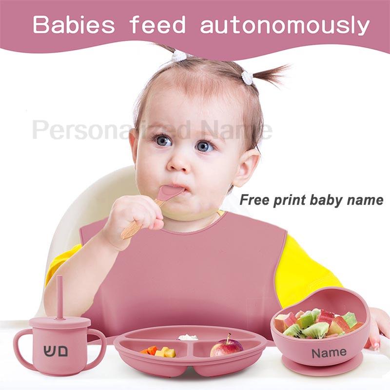 赤ちゃん用シリコンカップ,子供用食器,カスタマイズ可能な名前 - Baby Food Table のレビューと価格
