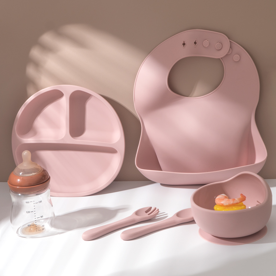 5 個ベビーシリコーン給餌セットラウンドダイニングプレート吸 - Baby Food Table のレビューと価格
