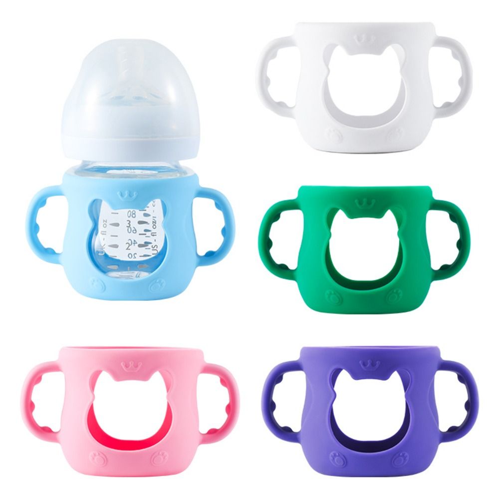 ユニバーサル哺乳瓶カバー ハンドル付き破損防止哺乳瓶ホルダー - Baby Food Storage のレビューと価格
