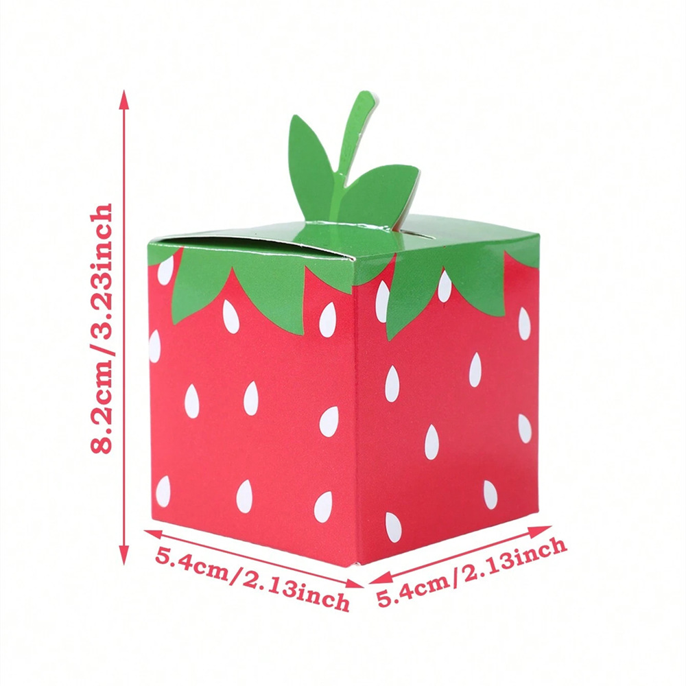 10 個甘いフルーツイチゴテーマ紙クッキーキャンディボックス - Baby Food Storage のレビューと価格