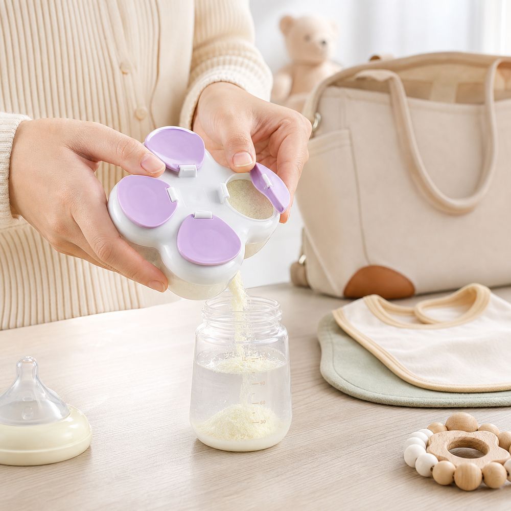 分割式フォーミュラディスペンサー 720ml 4コンパートメ - Baby Food Storage のレビューと価格