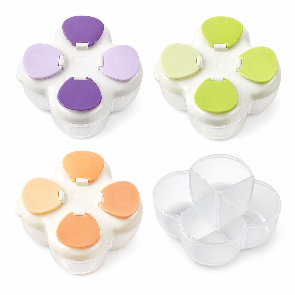 分割式フォーミュラディスペンサー 720ml 4コンパートメ - Baby Food Storage のレビューと価格