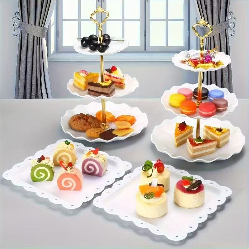 1/3/4/5個の装飾用フードトレイセット - ケーキ/スナ - Baby Food Dinner のレビューと価格