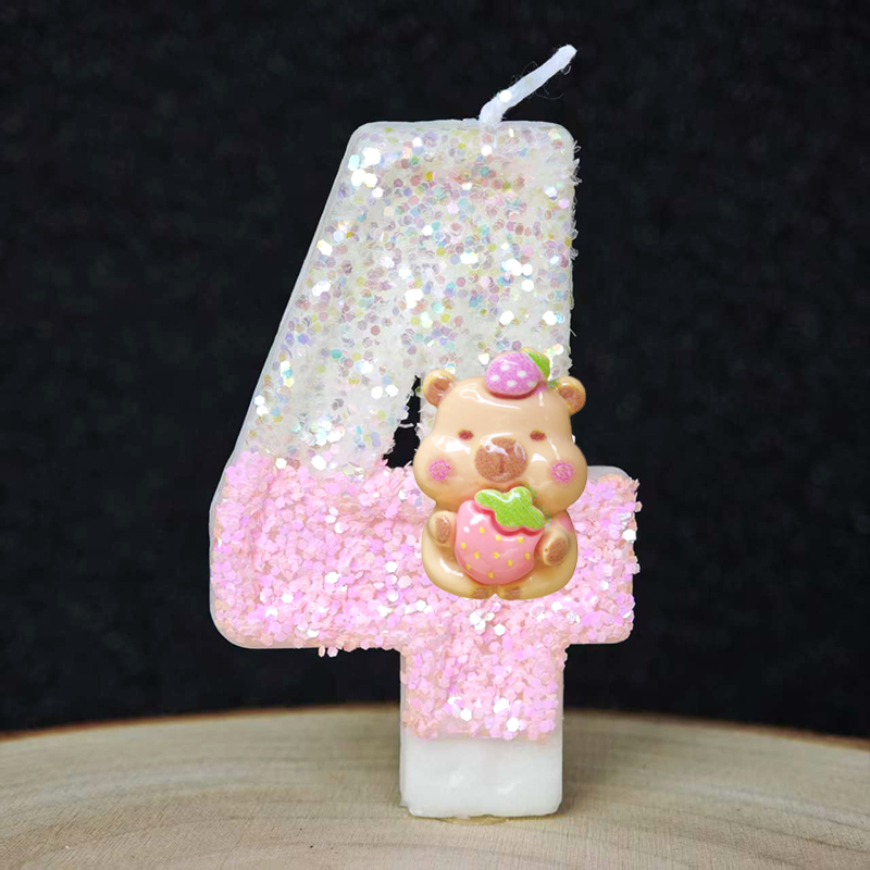 新しいカピバラキャンドルケーキデコレーショントピック0-9数 - Baby Food Processor のレビューと価格