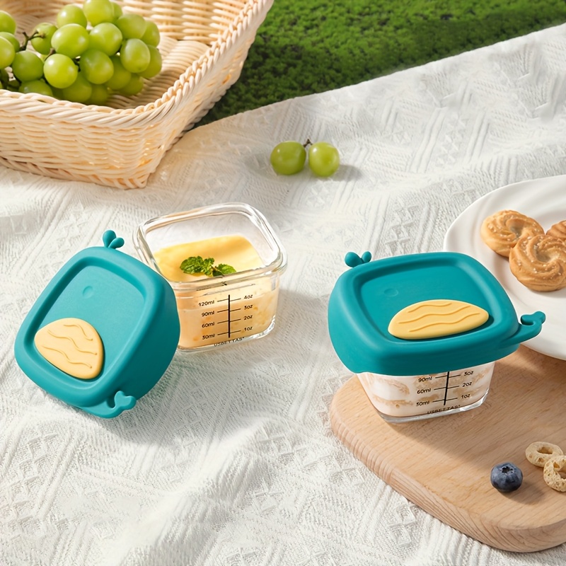 120/180ml ガラス製ベビーフード容器 目盛り付き シ - Baby Food Glass Containers のレビューと価格