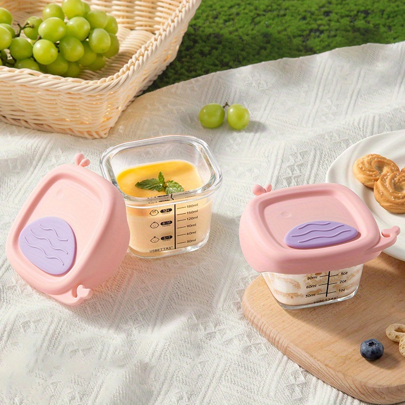 120/180ml ガラス製ベビーフード容器 目盛り付き シ - Baby Food Glass Containers のレビューと価格