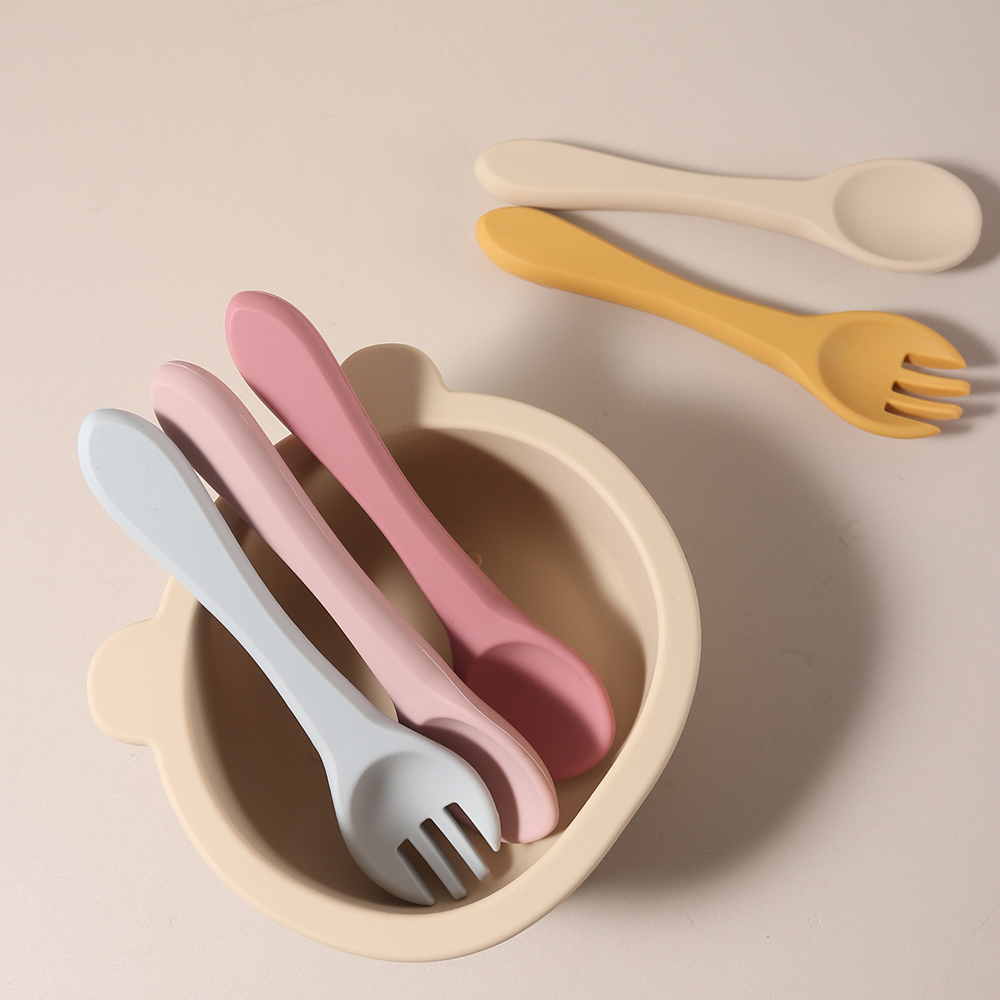 カスタムネーム入りシリコン製スプーンとフォーク1組、食品グレ - Baby Food Feeder のレビューと価格