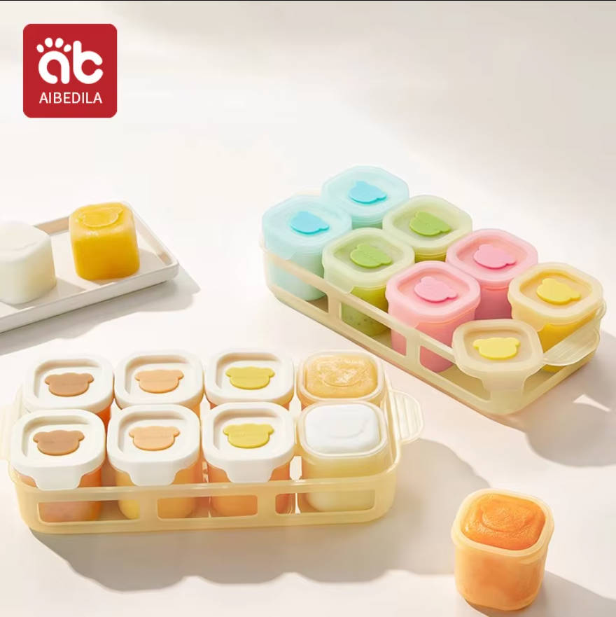AIBEDILA ベビーシリコーン食品冷凍トレイ独立グリッド - Baby Food Glass Containers のレビューと価格
