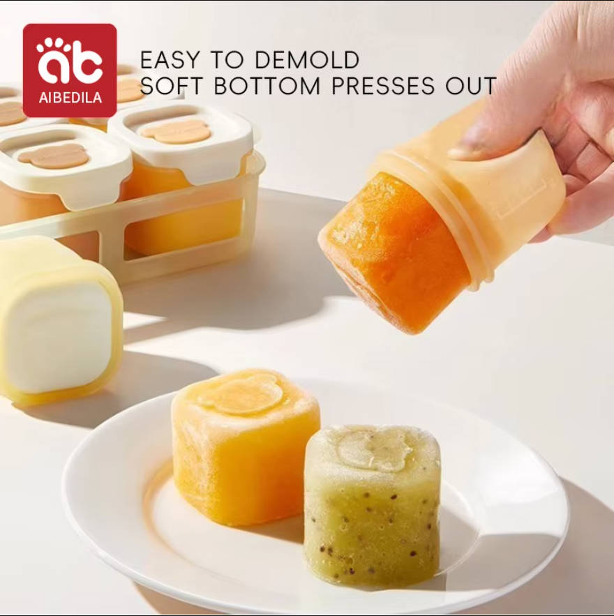 AIBEDILA ベビーシリコーン食品冷凍トレイ独立グリッド - Baby Food Glass Containers のレビューと価格