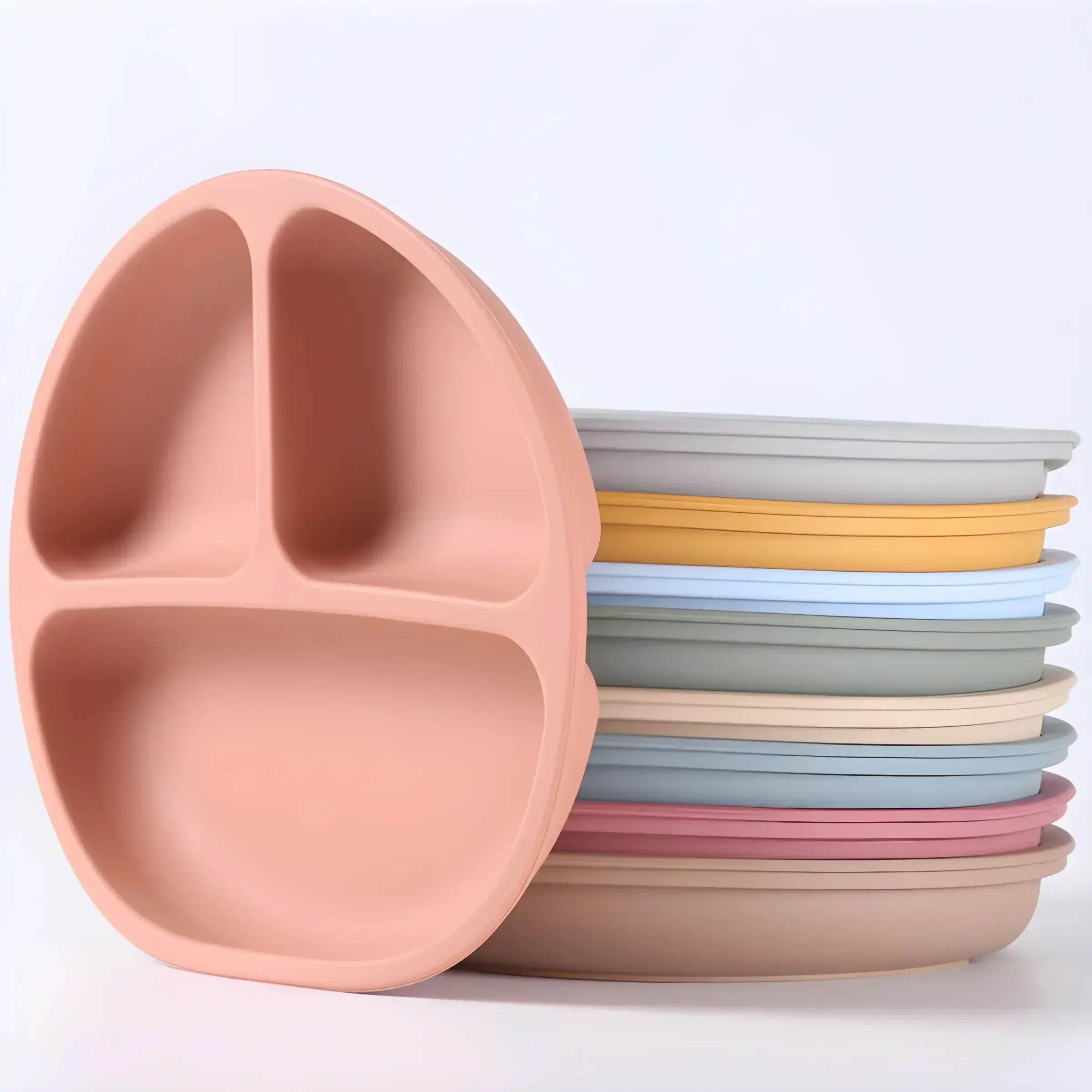 子供用シリコンテーブルウェア、ディナープレート、個別ディナー - Baby Food Dinner のレビューと価格