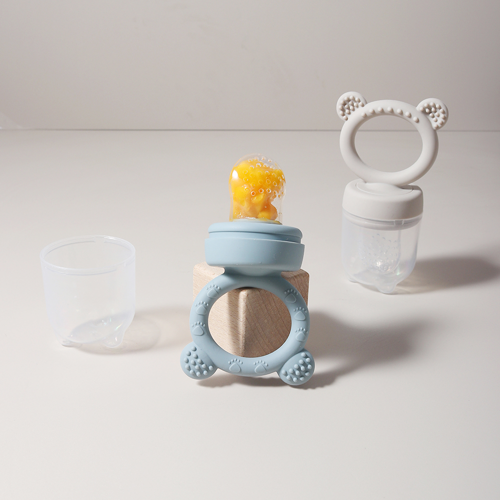 新しいベビーフードグレードシリカゲル製ベビー用おしゃぶり、ク - Baby Food Feeder のレビューと価格