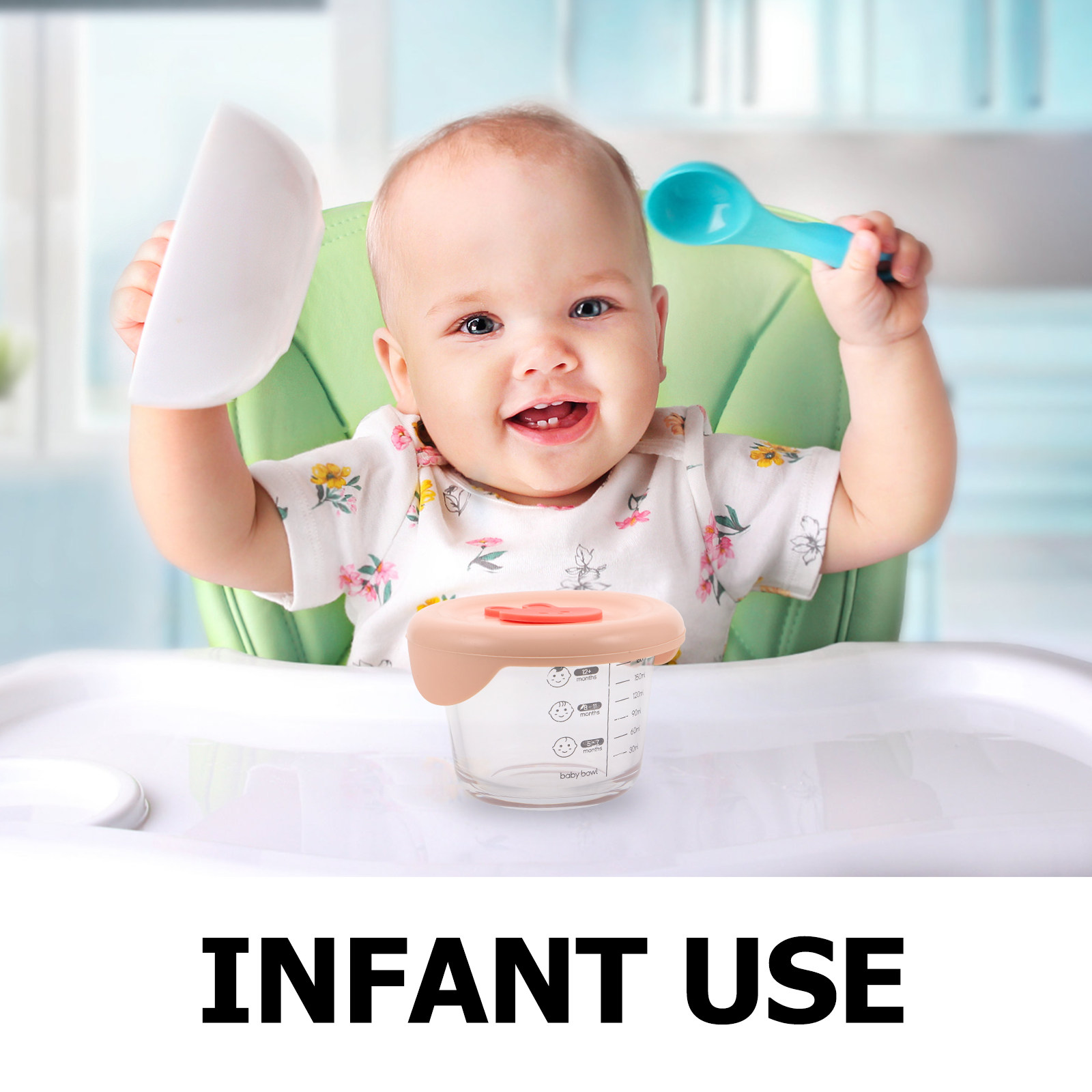 2個入りベビーフード保存容器 ガラス製 230ml 密閉型漏 - Baby Food Glass Containers のレビューと価格