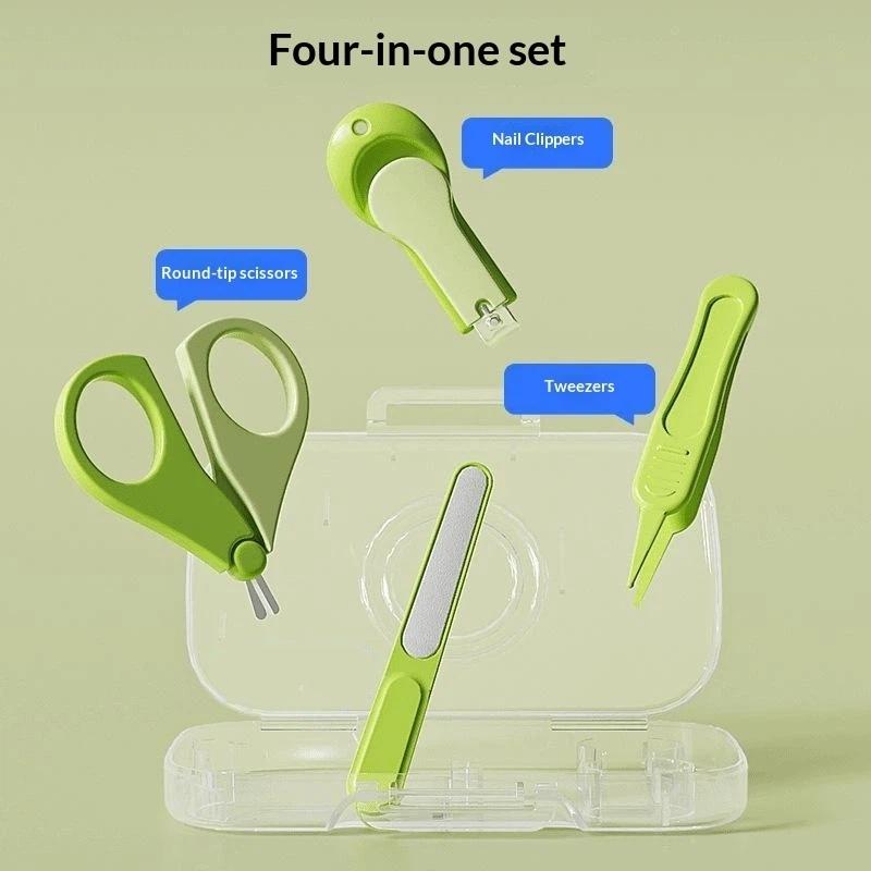 食品グレード素材のベビーネイルケアセット4点セット、新生元用 - Baby Food Scissors のレビューと価格