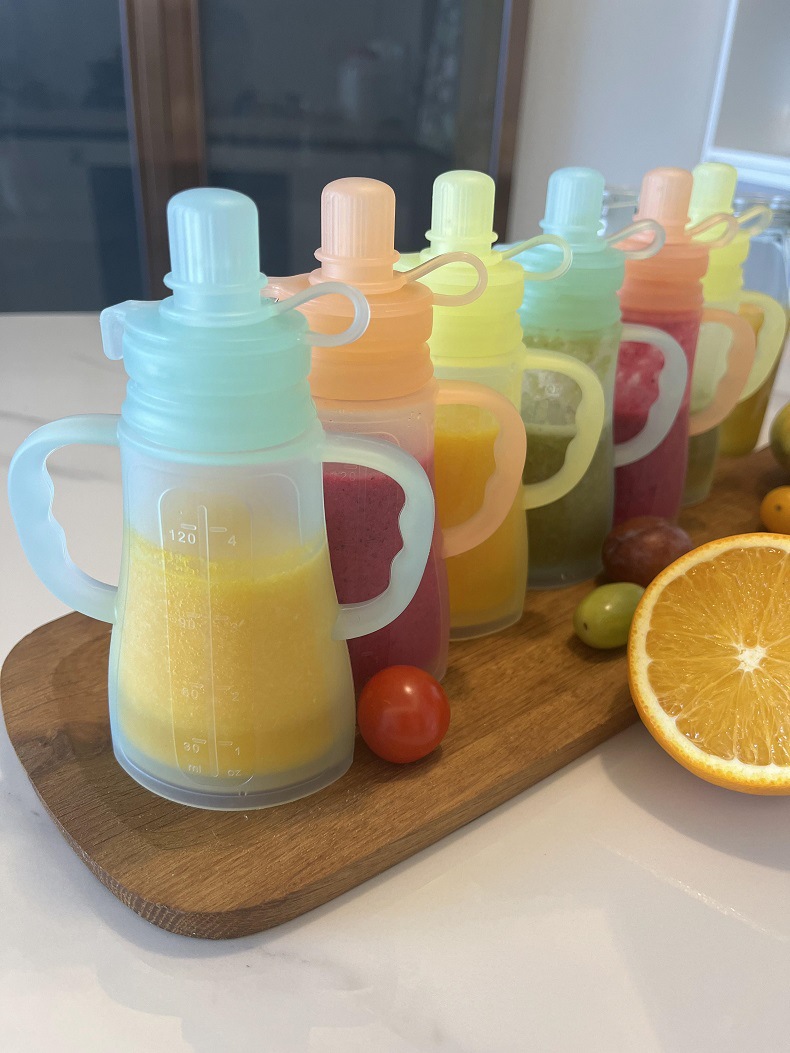 新しい再利用可能なシリコン製母乳保存バッグ、漏れ防止、吸引可 - Baby Food Nan のレビューと価格