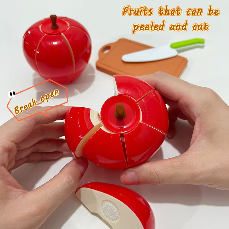 子供用フルーツカットキッチンおもちゃごっこ遊びドリアンアップ - Baby Food Apple のレビューと価格