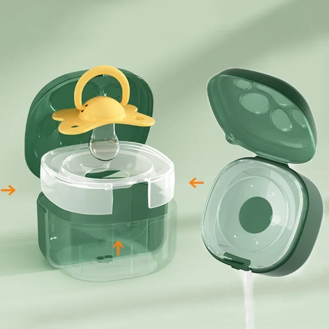 食品グレードのシリコーンおしゃぶりボックス赤ちゃん漫画おしゃ - Baby Food Storage のレビューと価格