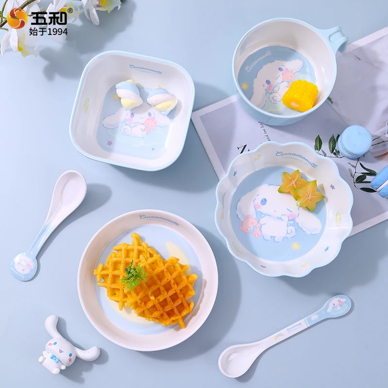 サンリオ食器用、火傷防止ボウル、ソーサー、カップ、スプーン、 - Baby Food Dinner のレビューと価格