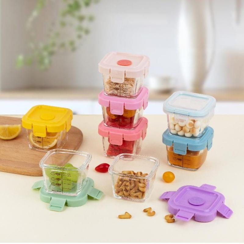 耐熱保存容器 スポック 3 in 1 ポータブル ベビーガラ - Baby Food Glass Containers のレビューと価格