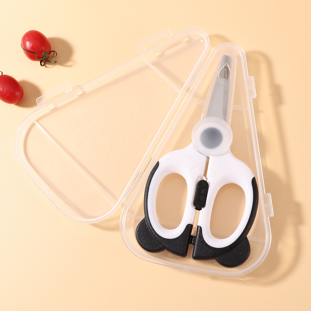 子供用安全はさみ、学生用ベビーフードはさみ、携帯用家庭用肉や - Baby Food Scissors のレビューと価格
