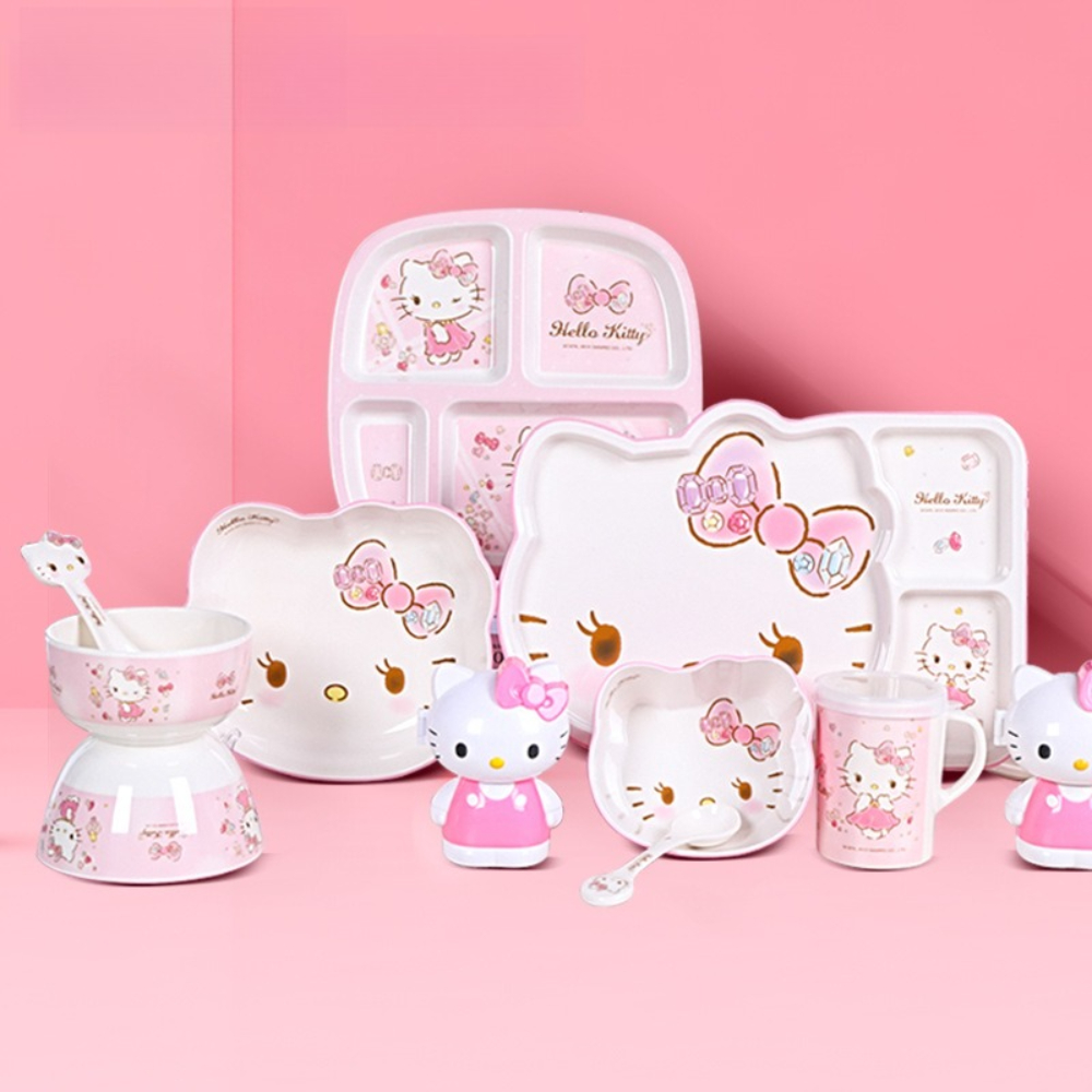 サンリオ食器ハローキティ食器ベビー補助食品ボウル家庭用サラダ - Baby Food Dinner のレビューと価格