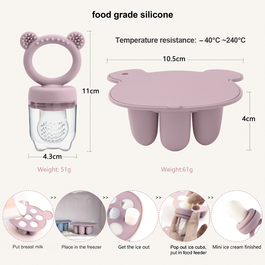 ベビーアイスクリームポップシリコンモールドアイスクリームメー - Baby Food Nan のレビューと価格