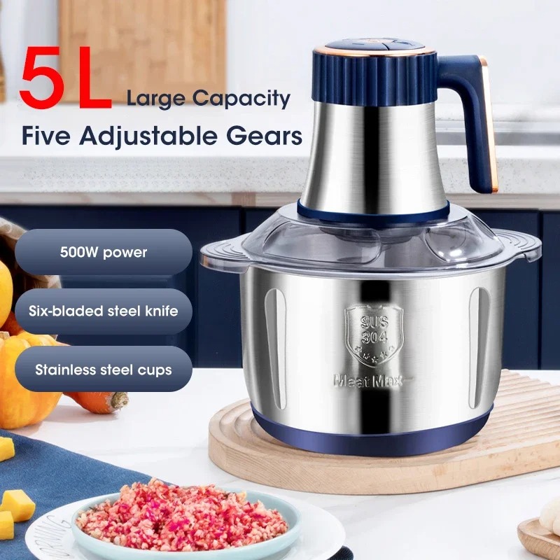 5L電動ミートグラインダー大容量多機能野菜スライサー＆フード - Baby Food Processor のレビューと価格