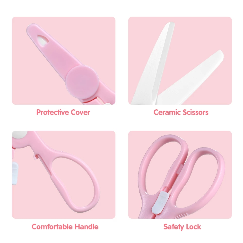 プロの離乳食はさみ,ボックス付きセラミック,3 in 1,母 - Baby Food Scissors のレビューと価格